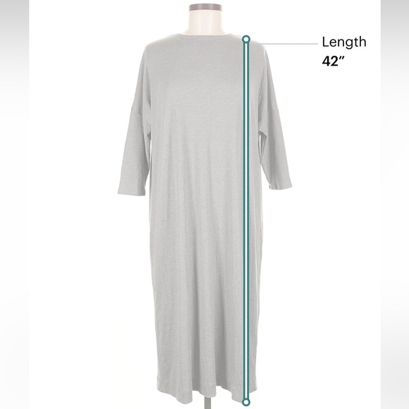 Blank Elegant Gray Women's Dress - Picture 5 of 7